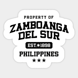 Zamboanga del Sur - Property of the Philippines Shirt Sticker